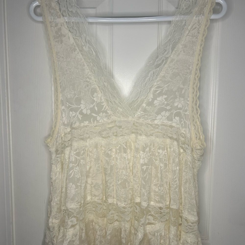 Free People Lace, Sheer Top!